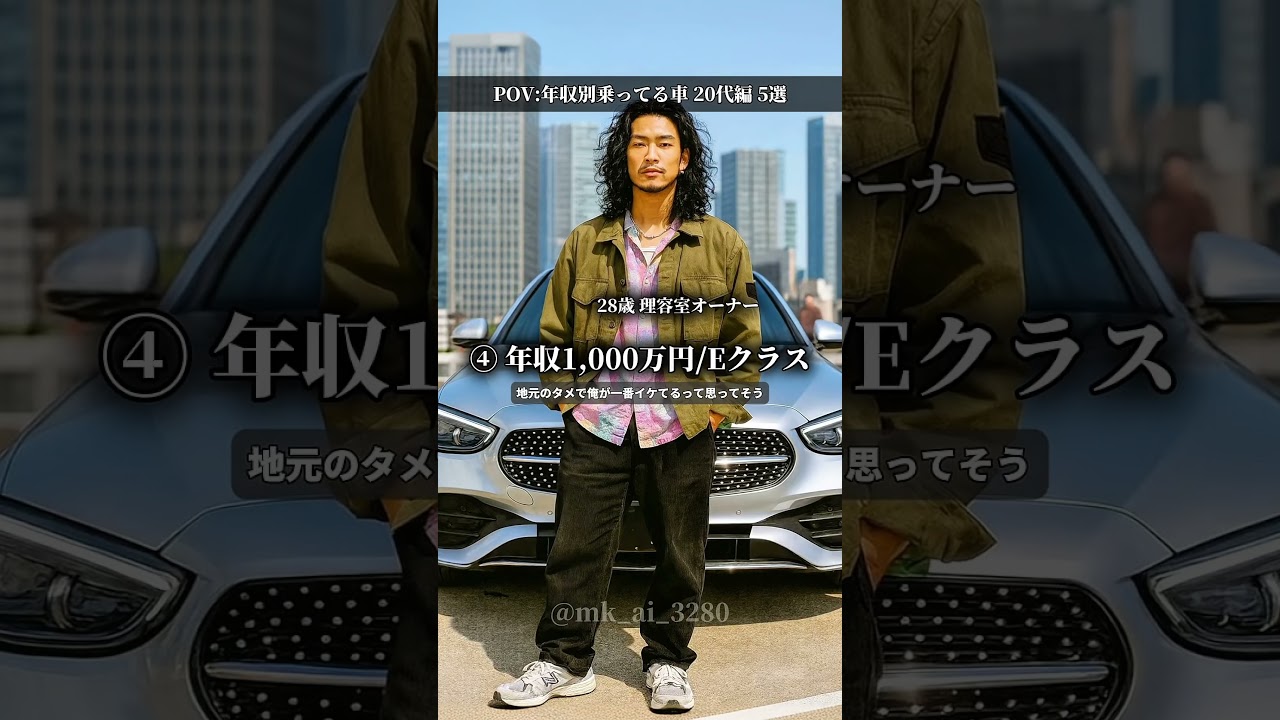 【偏見】年収別乗ってる車20代編 #ai