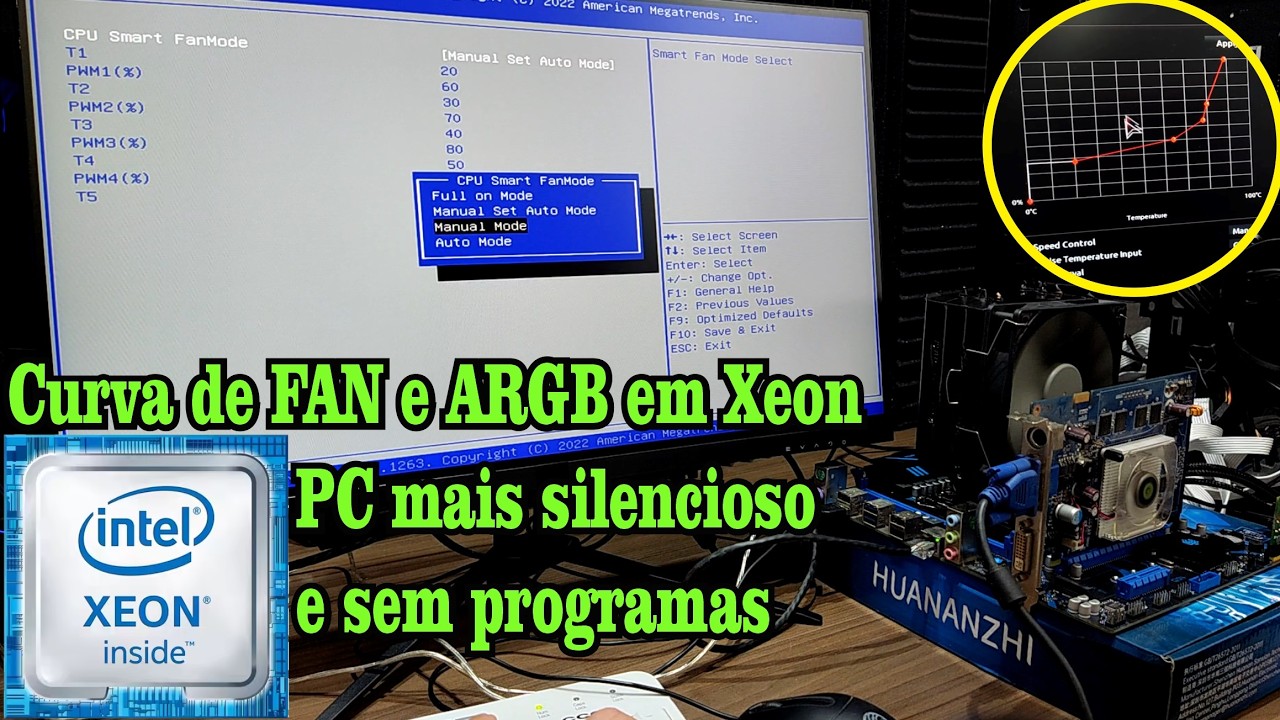 Aprenda COMO FAZER CURVA DE FAN sem programas em XEON e placa mãe tradicional