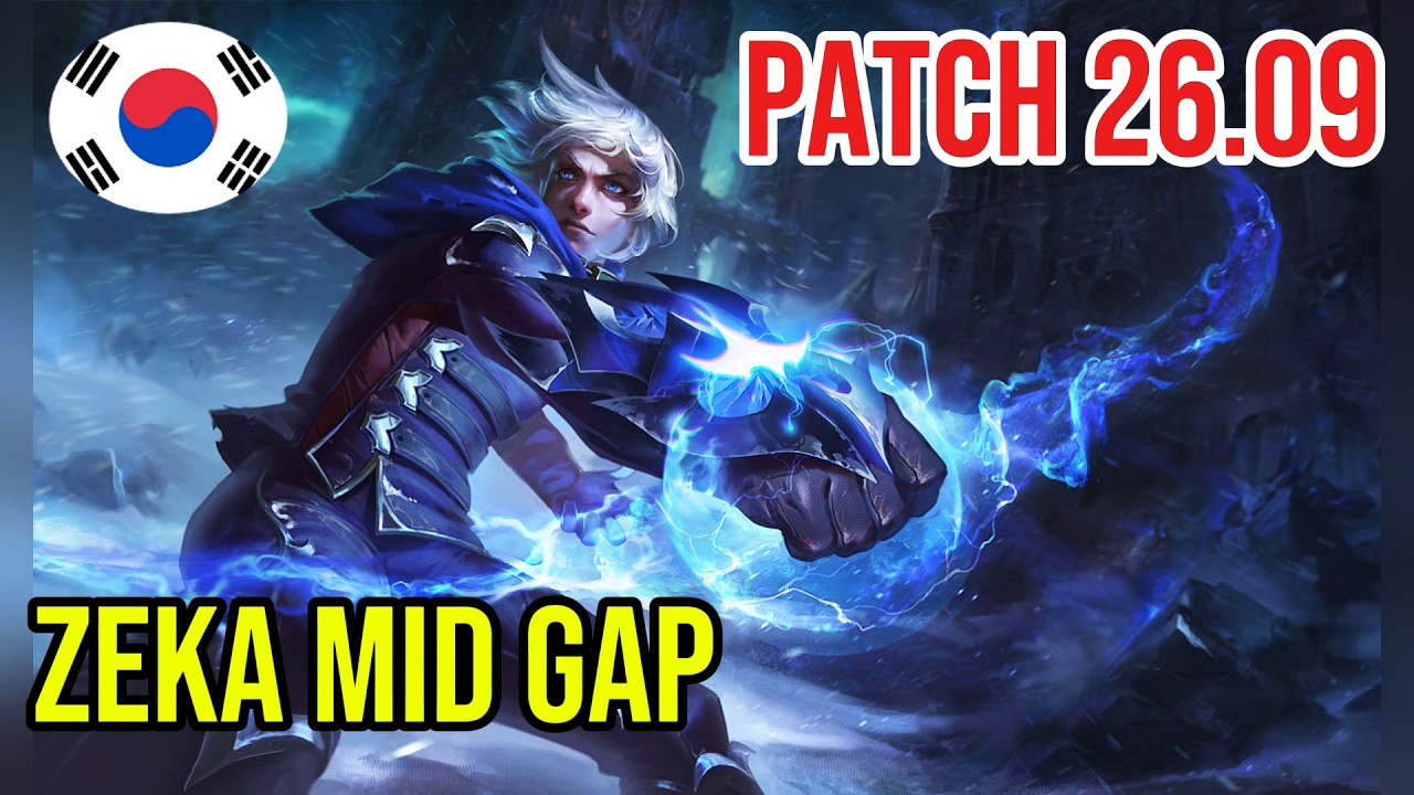2525 LP Ezreal Mid Full Gameplay | Challenger HLE Zeka | Patch 26.09