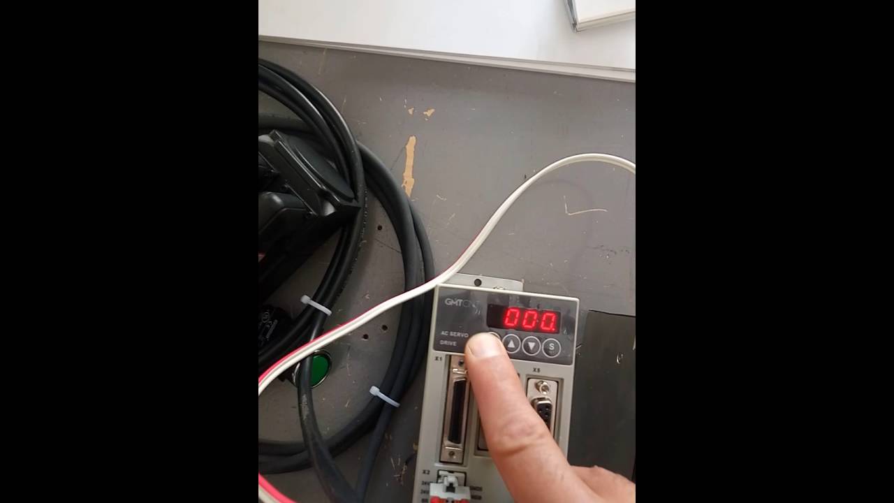 Gmt servo motor - Manuel jog buton kontrolu