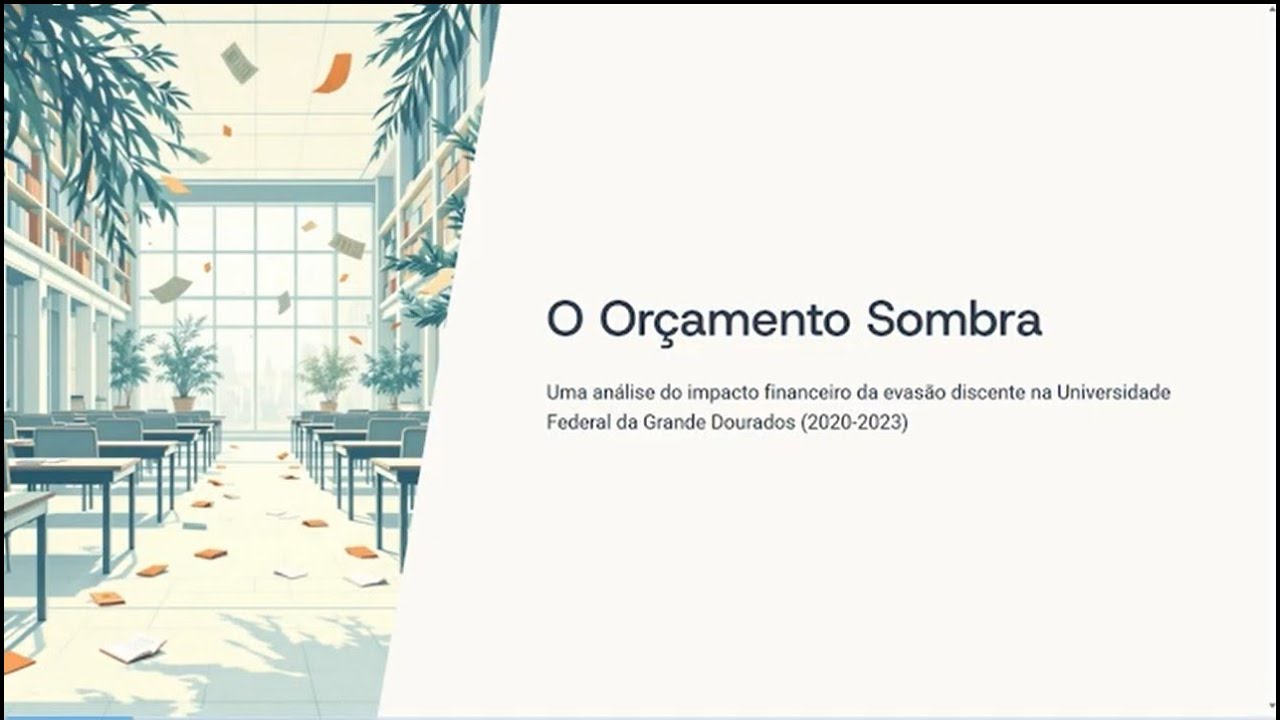 Vídeo de apresentação do Artigo - Custos Financeiros da Evasão Discente na UFGD