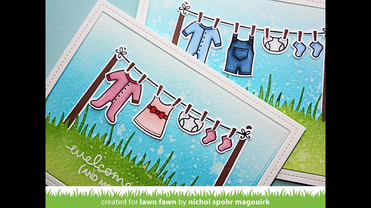 Lawn Fawn | Little Bundle Baby Cards