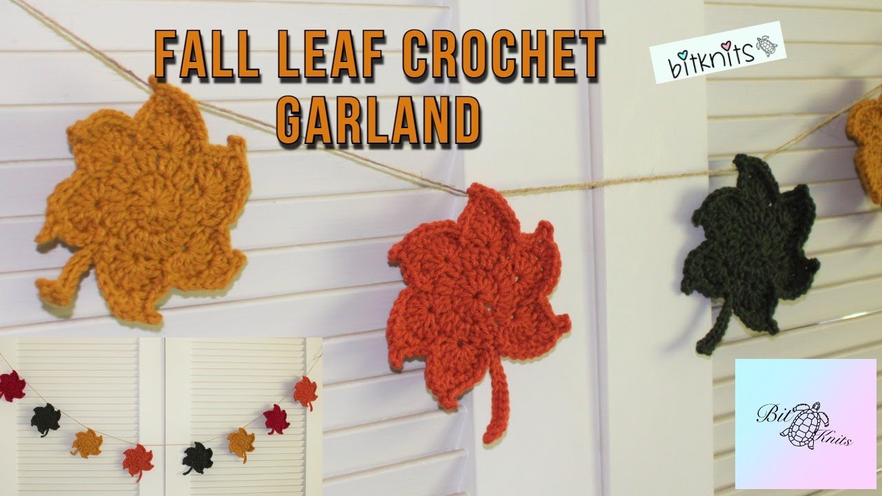 Fall Leaf Garland Crochet Tutorial