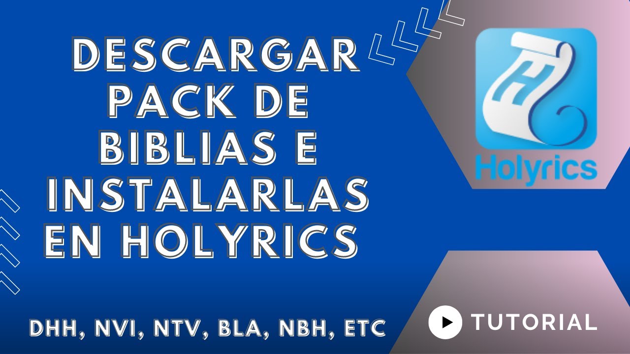 🤯DESCARGAR PACK DE BIBLIAS PARA HOLYRICS Y COMO INSTALARLAS👀 | TUTORIAL