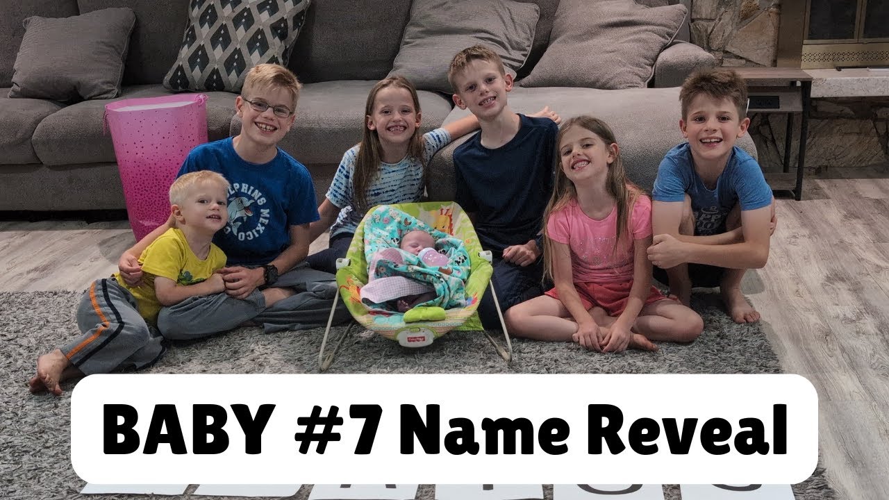 BABY #7 NAME REVEAL #newborn #baby #momlife #largefamily #kids #mom #parents