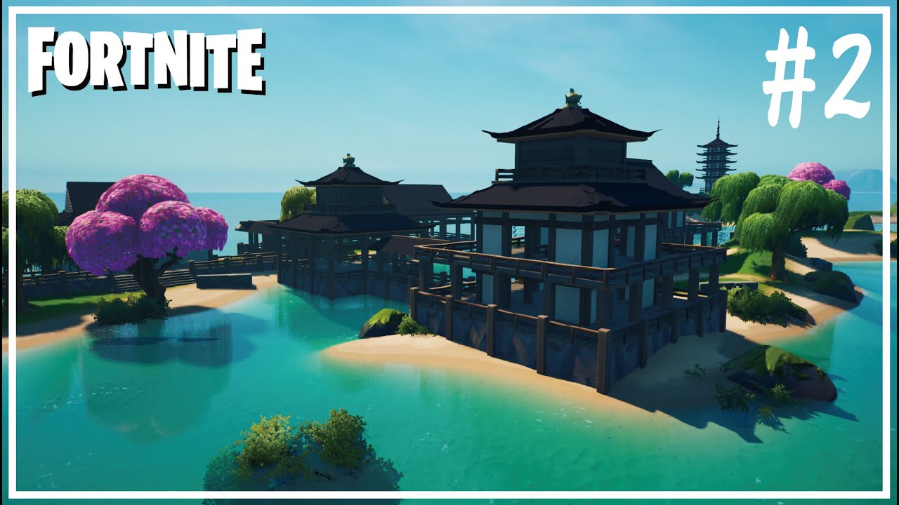 How to build a Japanese Temple #2【Timelapse】- Fortnite Creative -