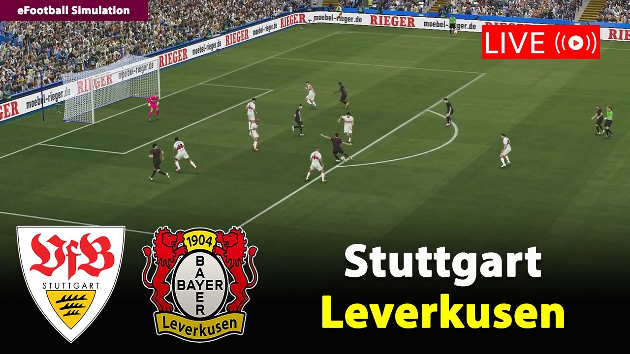 🔴VfB Stuttgart gegen Bayer Leverkusen | Bundesliga 2025/26 | eFootball PES21 Simulation