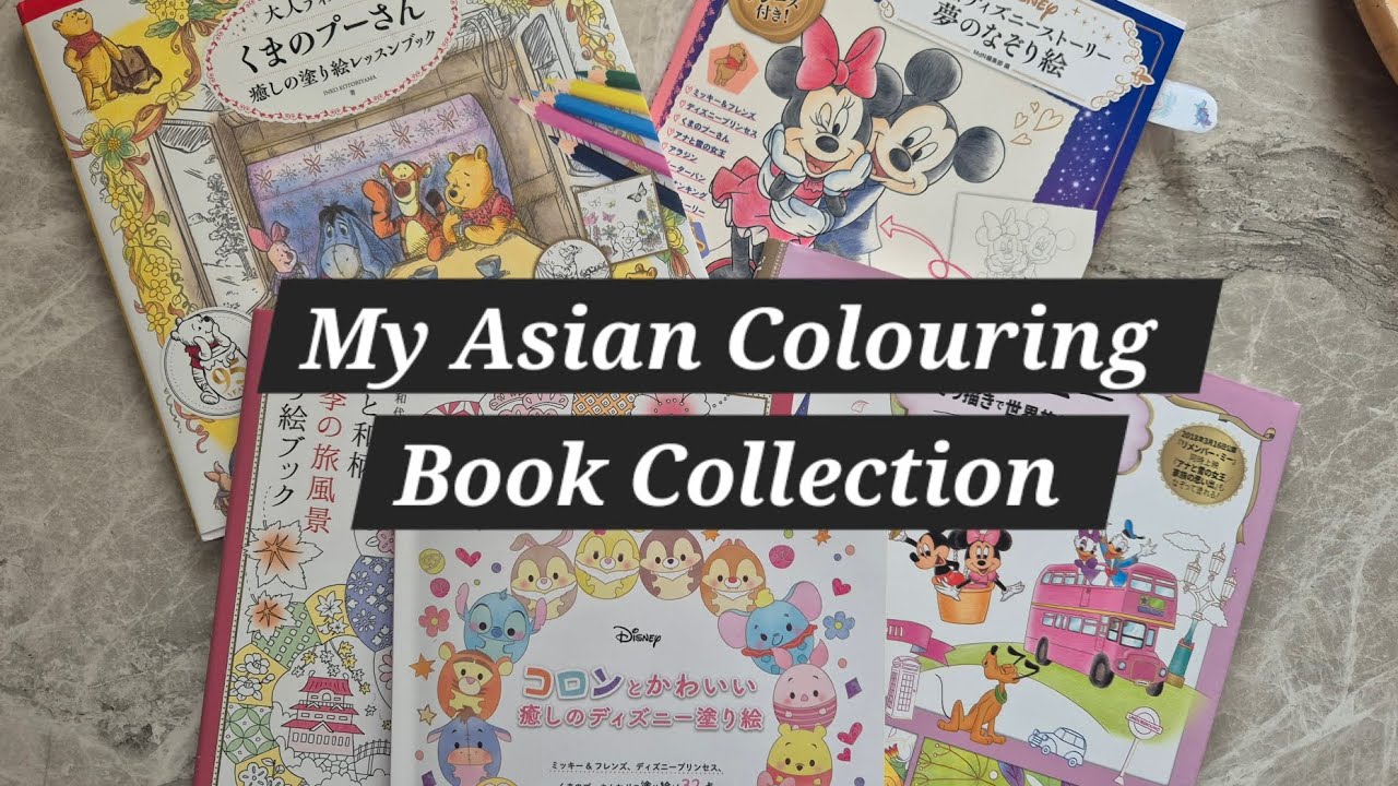 My Asian Colouring Book Collection #adultcolouring #adultcoloring 
