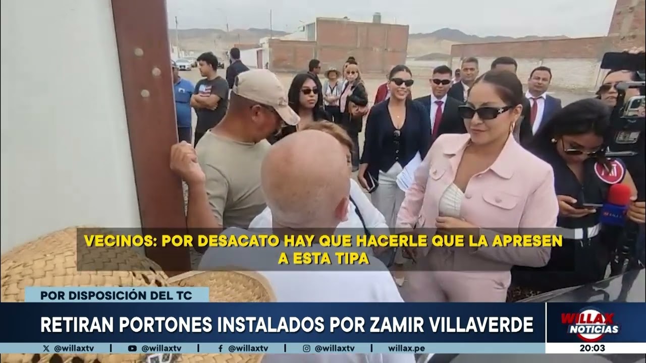Willax Noticias - DIC 05 - RETIRAN PORTONES POR ZAMIR VILLAVERDE | Willax