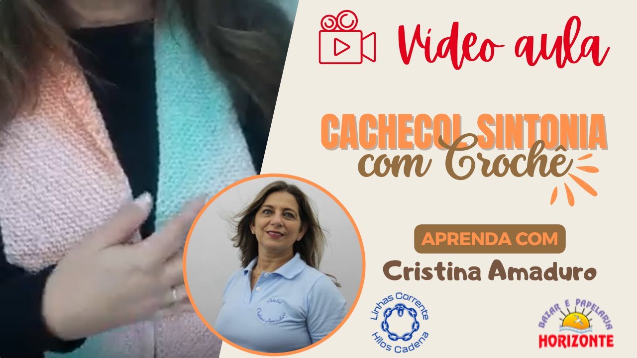 Aula Cachecol de Tricô com o Fio Sintonia por Cristina Amaduro