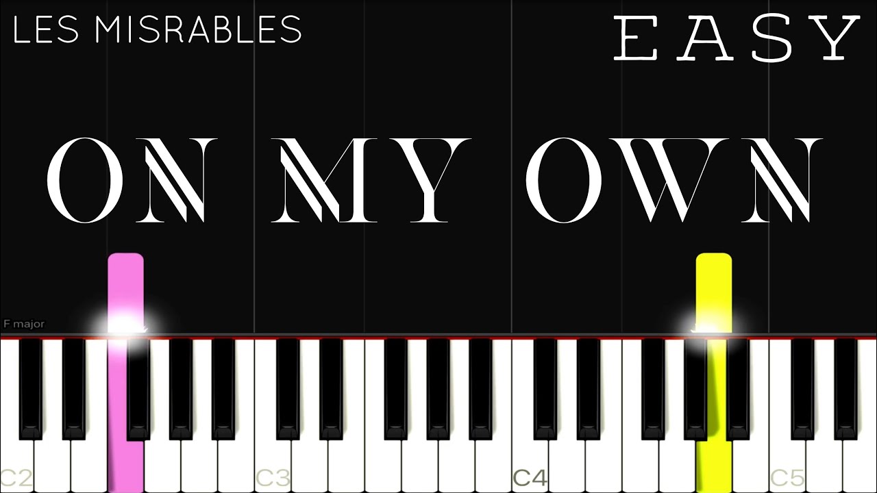 Les Miserables - On My Own | EASY Piano Tutorial