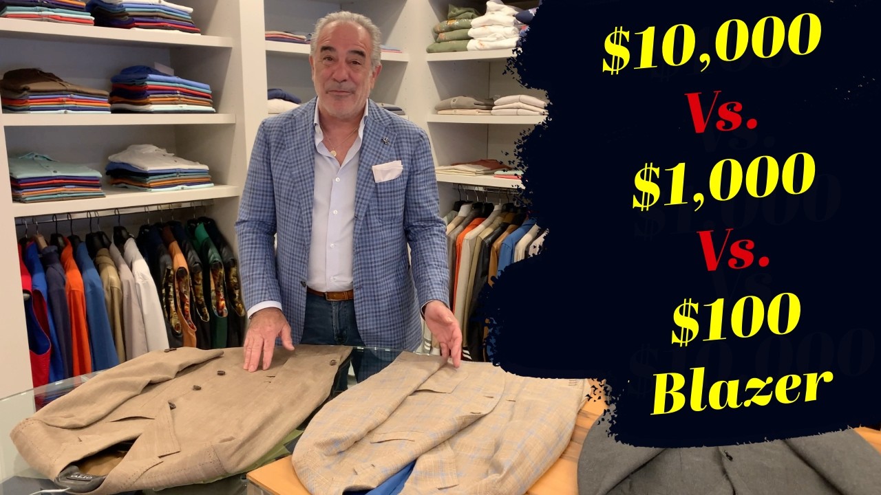 Celebrity Fashion Expert Reviews $100 vs $1,000 vs $10,000 Suit Jacket