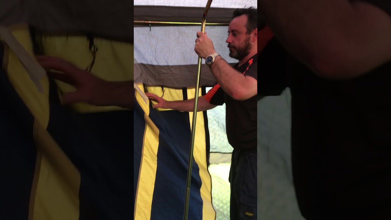 Setting up a trailer tent (Conway classic) 2000 pt 12