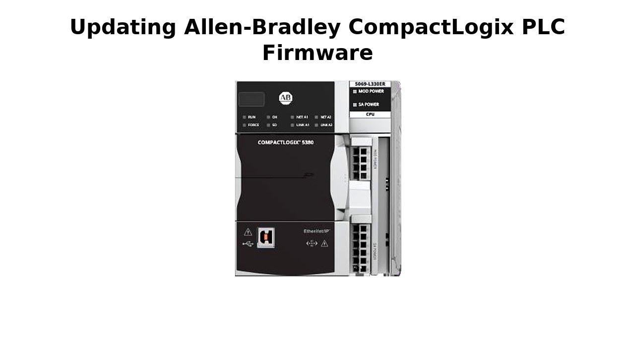 Allen Bradley Compact Logix PLC Firmware Upgrade
