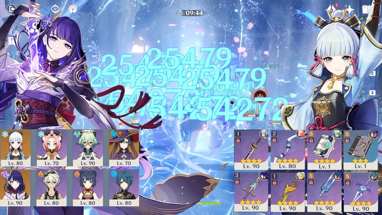New 3.8 Abyss - F2P Ayaka Freeze & Raiden National Destroy Spiral Abyss Floor 12 - Genshin Impact