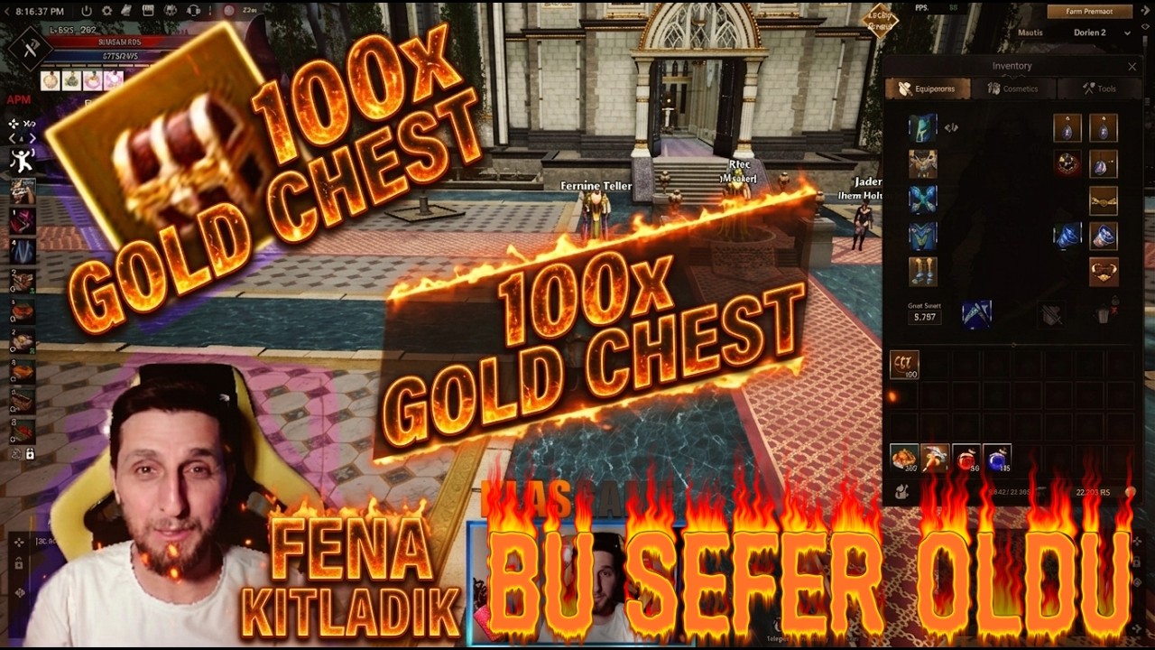 100 X GOLD CHEST Mantıs Denemeye DEVAM Teller ÇILDIRDI Verdikçe Verdi Amaaaa- Sesli Bilgiler TR