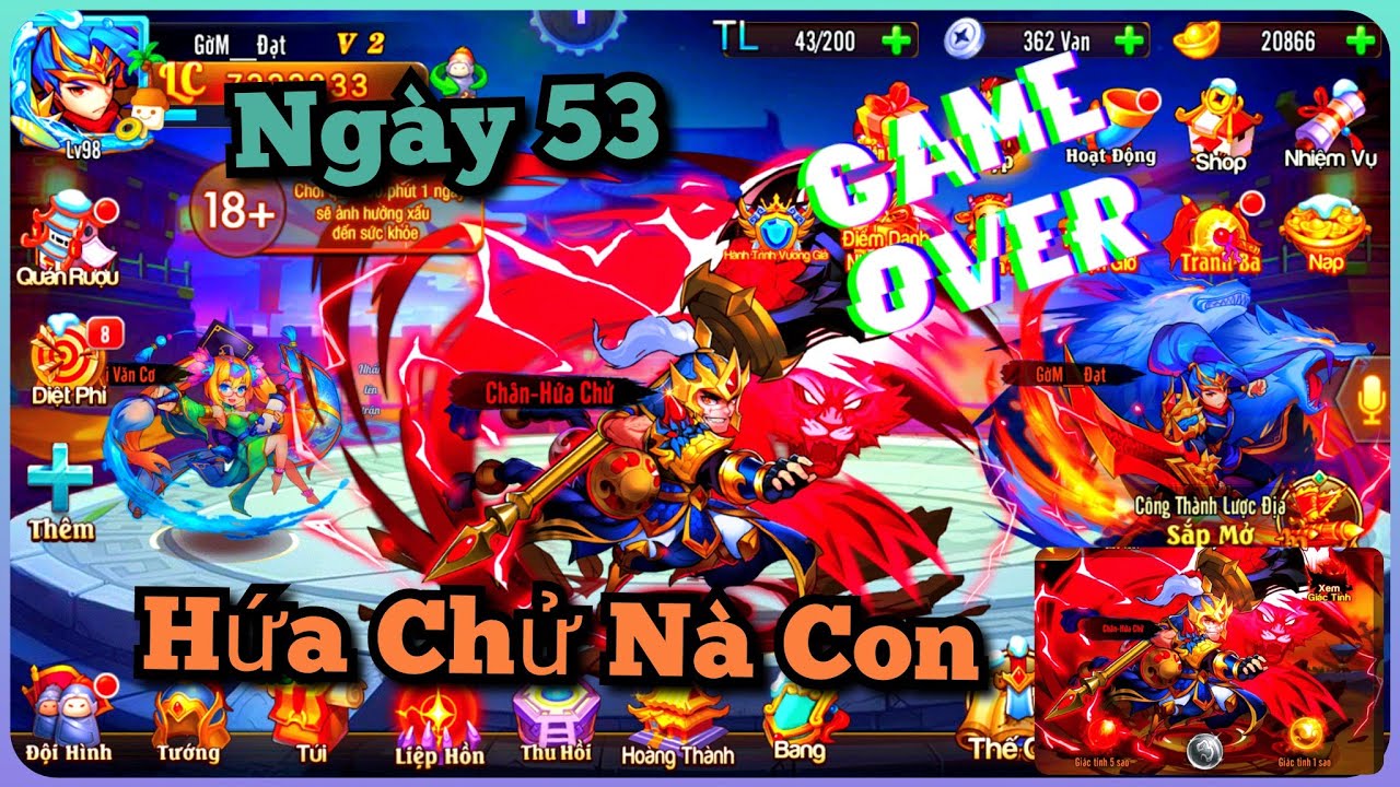 OMG 3Q Ngày 53 Quyết Định Đổi Chân Hạ Hầu Đôn Sang Chân Hứa Chử Vì Lý Do Này