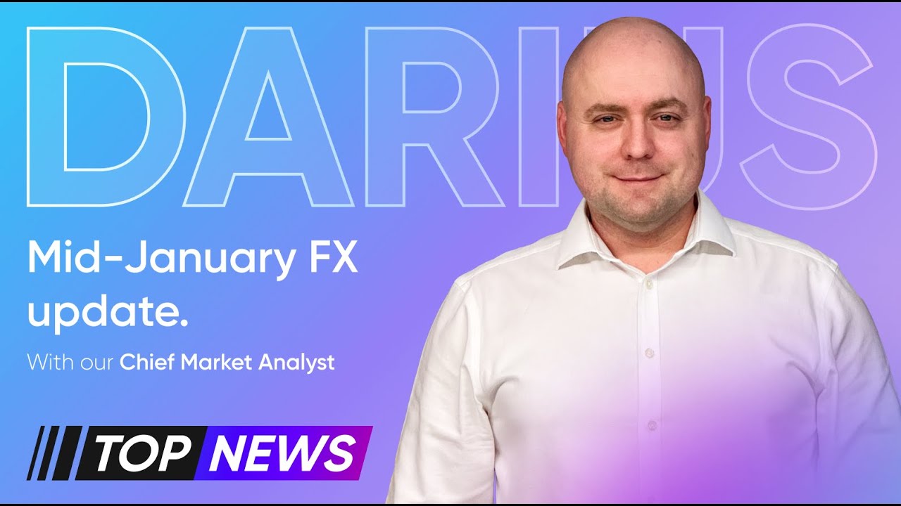 Starting the week with USD down, JPY down, EUR, GBP & AUD gaining | Top News w. Darius Anucauskas