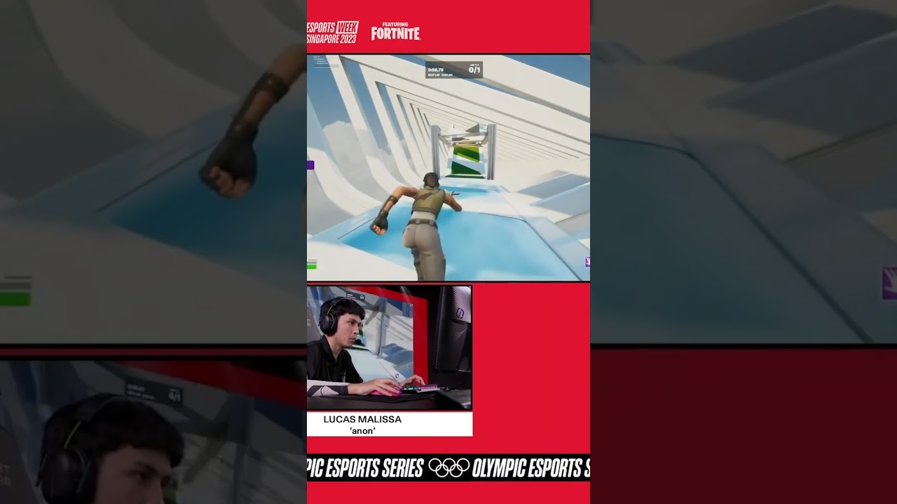 The first-ever Olympic Esports Series shooting featuring Fortnite champion!🔥 