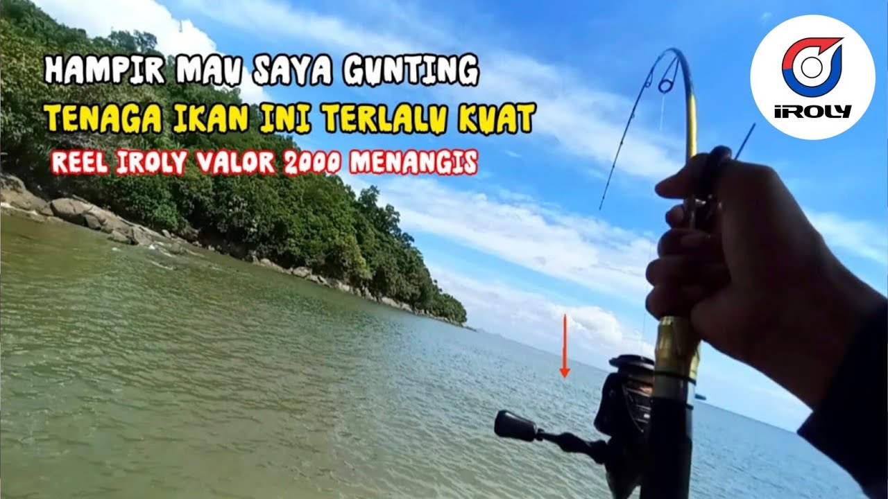 SENAR PE HAMPIR HABIS DI TARIK IKAN BESAR‼️KEWALAHAN DI KELAS ULTRALIGHT FISHING 
