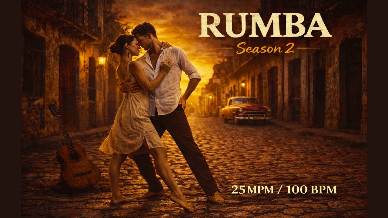 【社交ダンス Music-Original】｜ ルンバ Rumba Season 2（No.1–No.10） ｜ 25MPM / 100BPM｜ ODSMusic Full Album