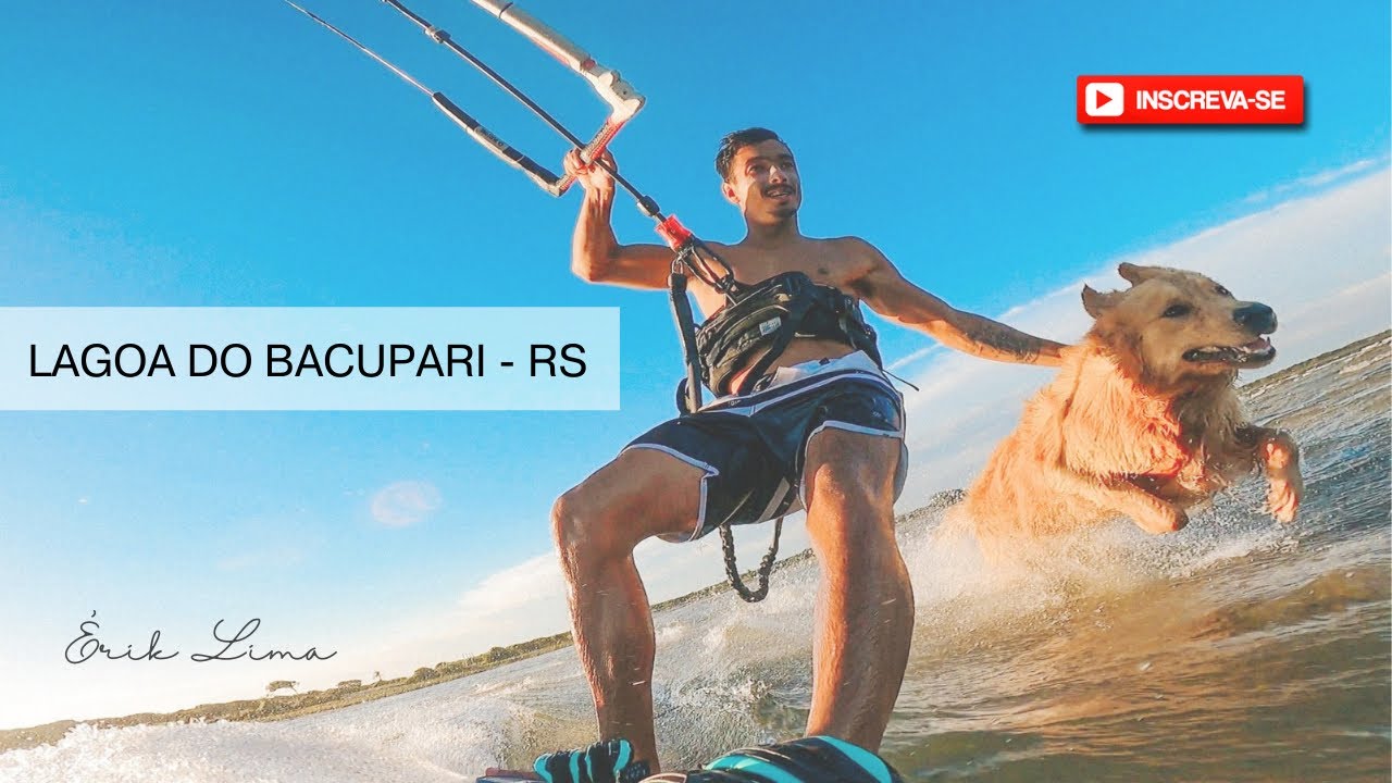 Kitesurf no paraíso - Lagoa do Bacupari RS