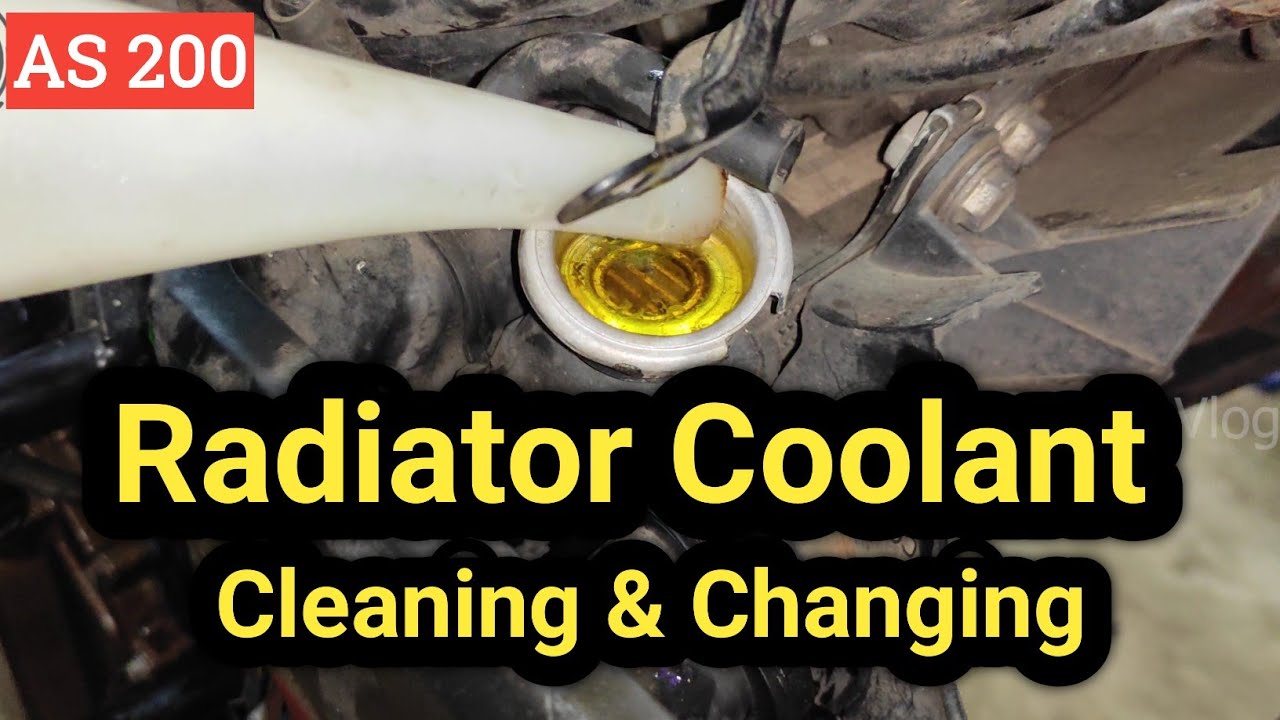 How To Clean & Change Radiator Coolant In Motorcycles|AS200|Full Details|Malayalam