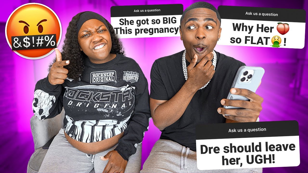 MAKING UP FAKE DISRESPECTFUL QUESTIONS TO ASK MY PREGNANT GIRLFRIEND!  *BAD IDEA*