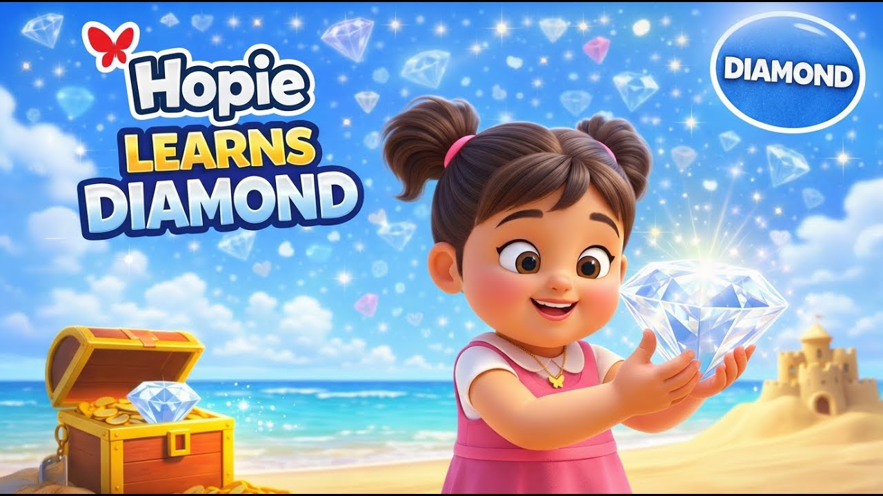Learns the Diamond 💎 Shape | Fun Shape Learning for Kids & Toddlers