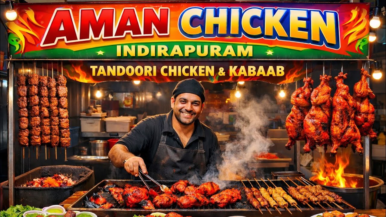 Chicken Street Food in Delhi NCR 🍗🔥#indirapuram #ghaziabad @Travelcook23 @HumGolgappe