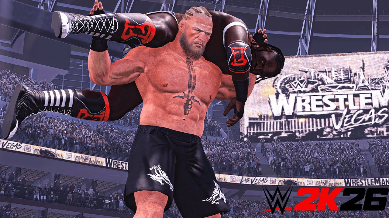 Brock Lesnar Vs Oba Femi – WrestleMania 42 | WWE 2K25