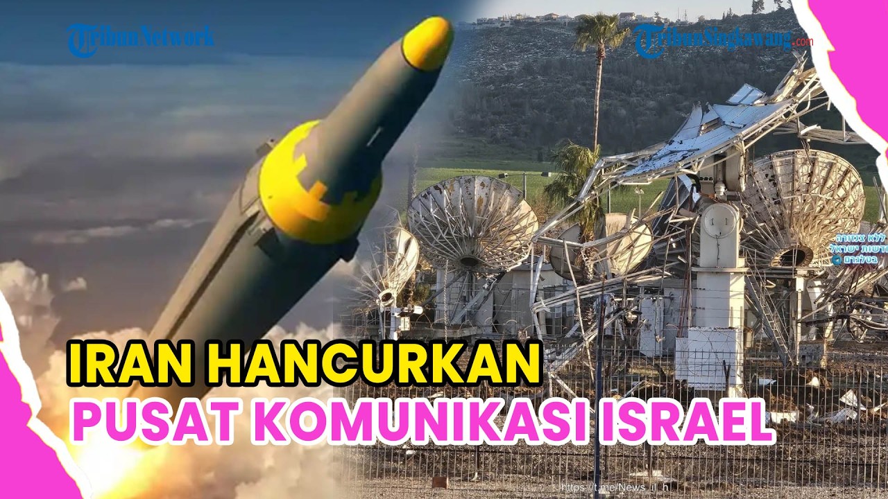 🔺KONDISI TERKINI PUSAT KOMUNIKASI ISRAEL USAI DI HANCURKAN RUDAL IRAN❗