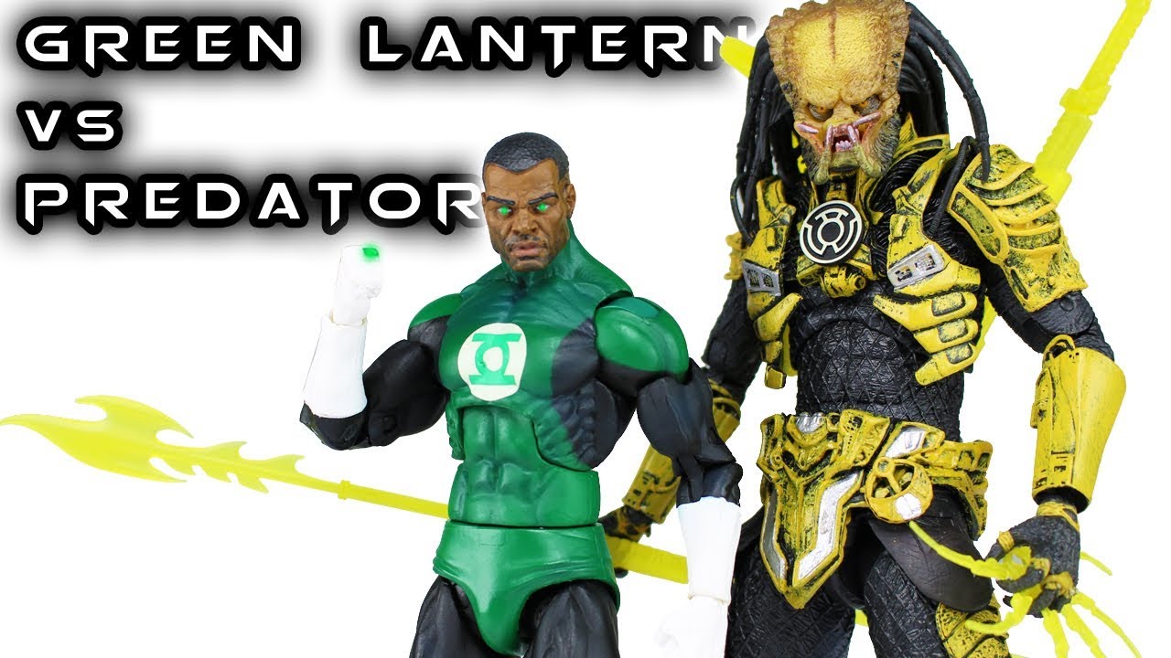 NECA GREEN LANTERN vs PREDATOR NYCC Exclusive Dark Horse Action Figure Review