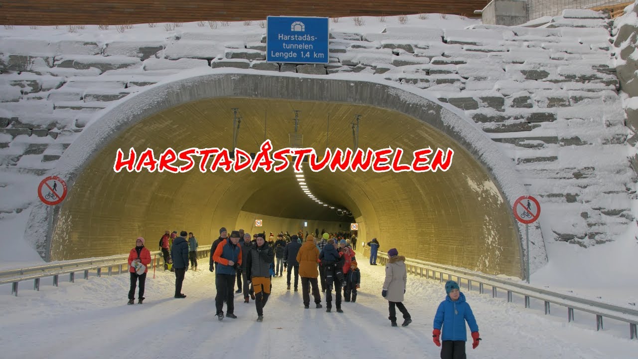 Fra åpningen av Harstadåstunnelen -  2020.01.04 - 4k