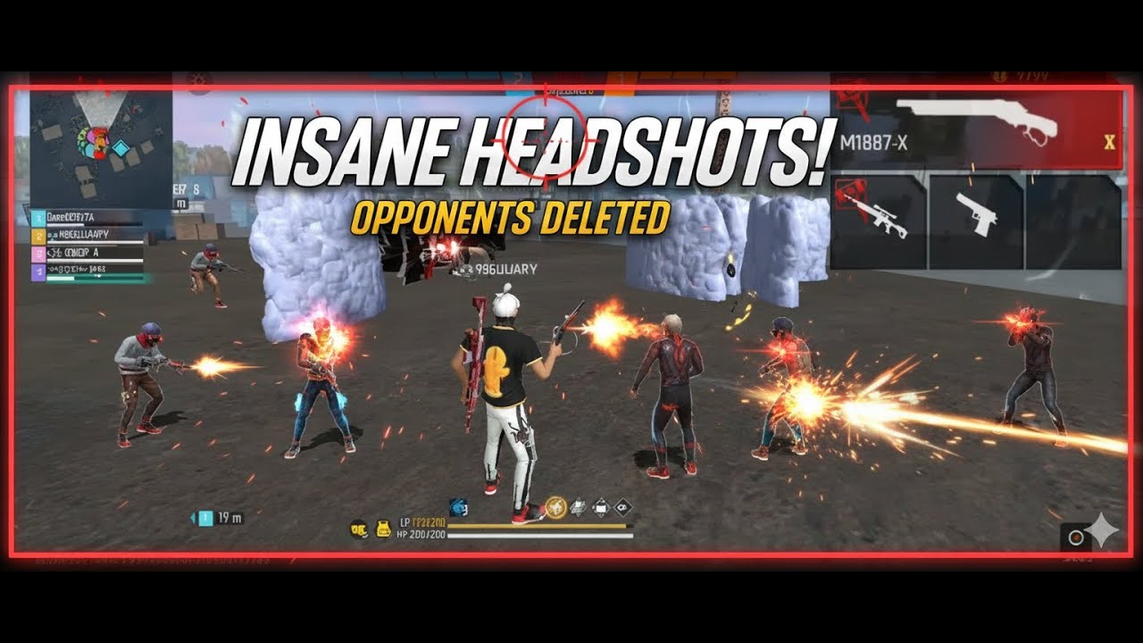 “Epic 4v4 Win! Non-Stop Headshots 😱
