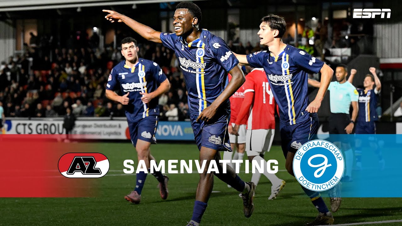 Othniël Raterink KOPT raak voor DE GRAAFSCHAP 🔵⚪ | Samenvatting Jong AZ - De Graafschap