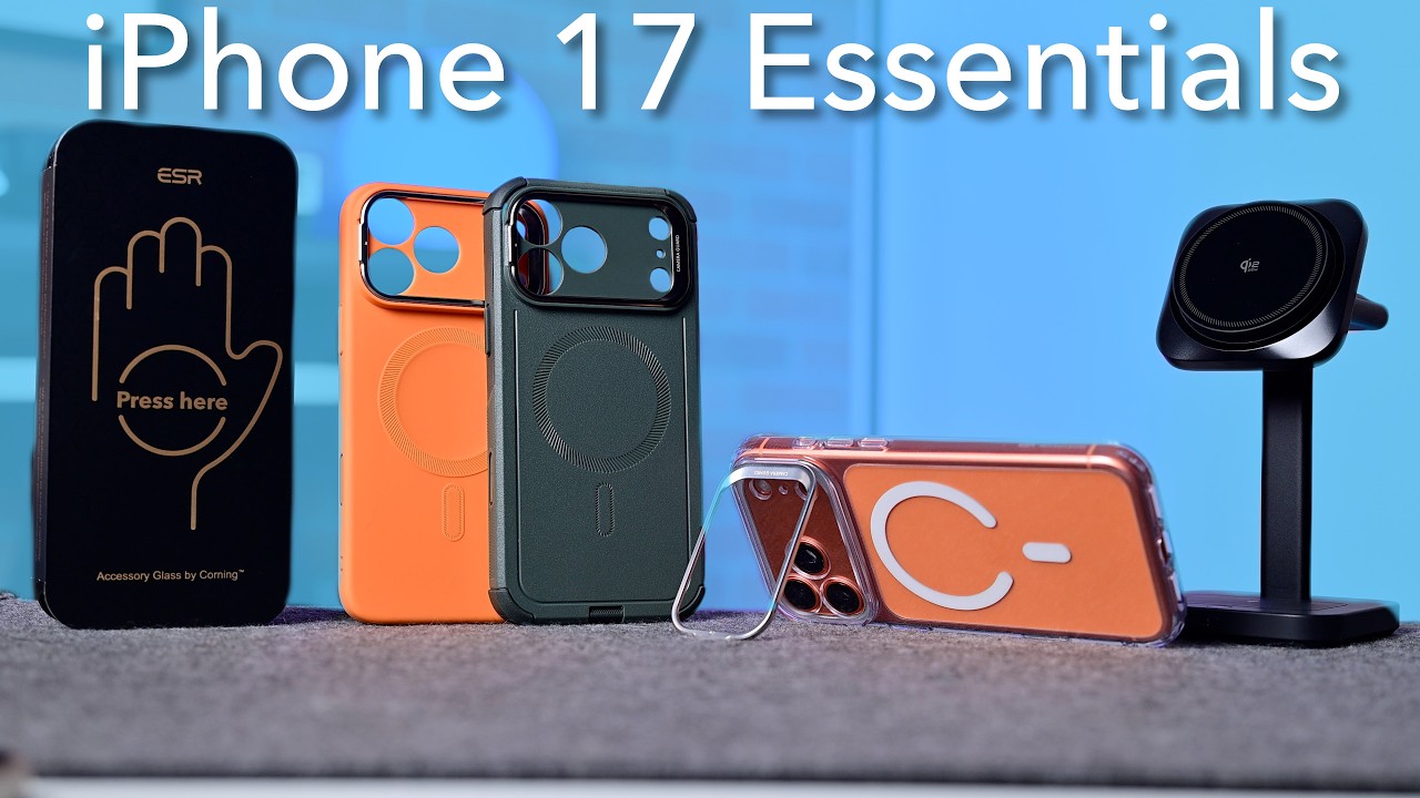 ESR выводит линейку iPhone 17 на новый уровень с помощью чехлов, защитных пленок для экрана и зар...