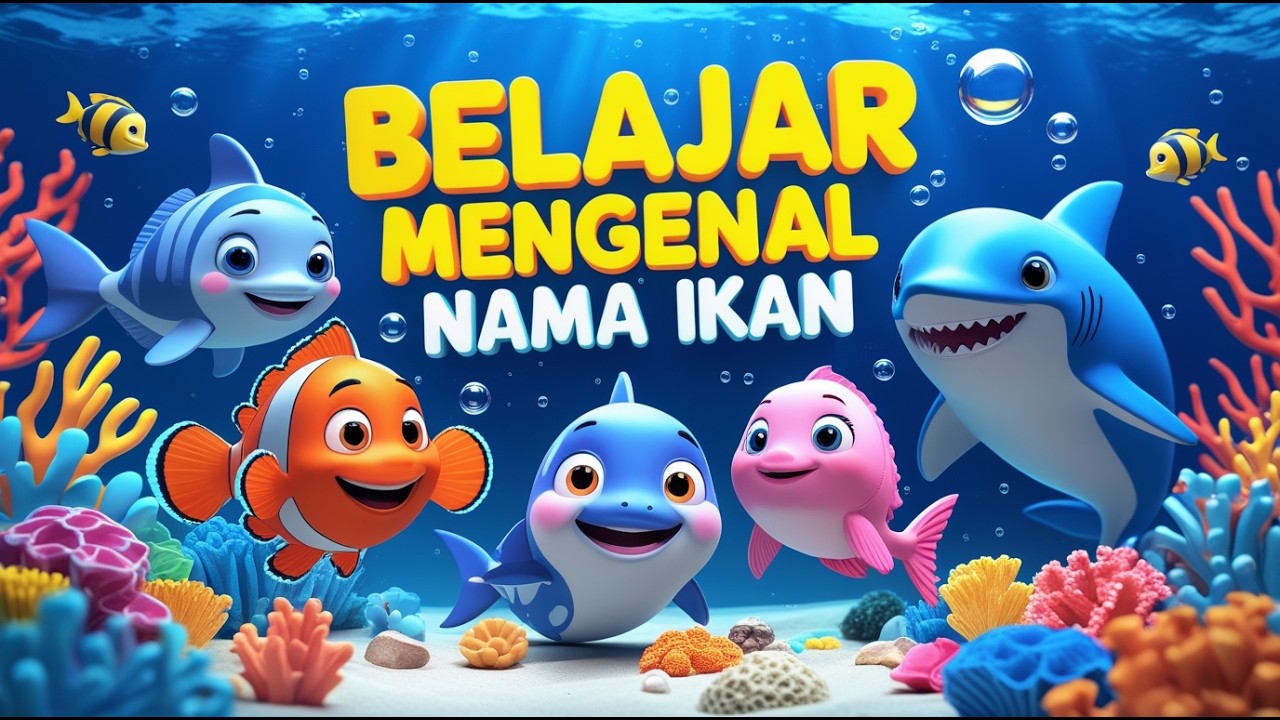 Ikan Warna-Warni: Belajar Nama Ikan Indonesia & Inggris