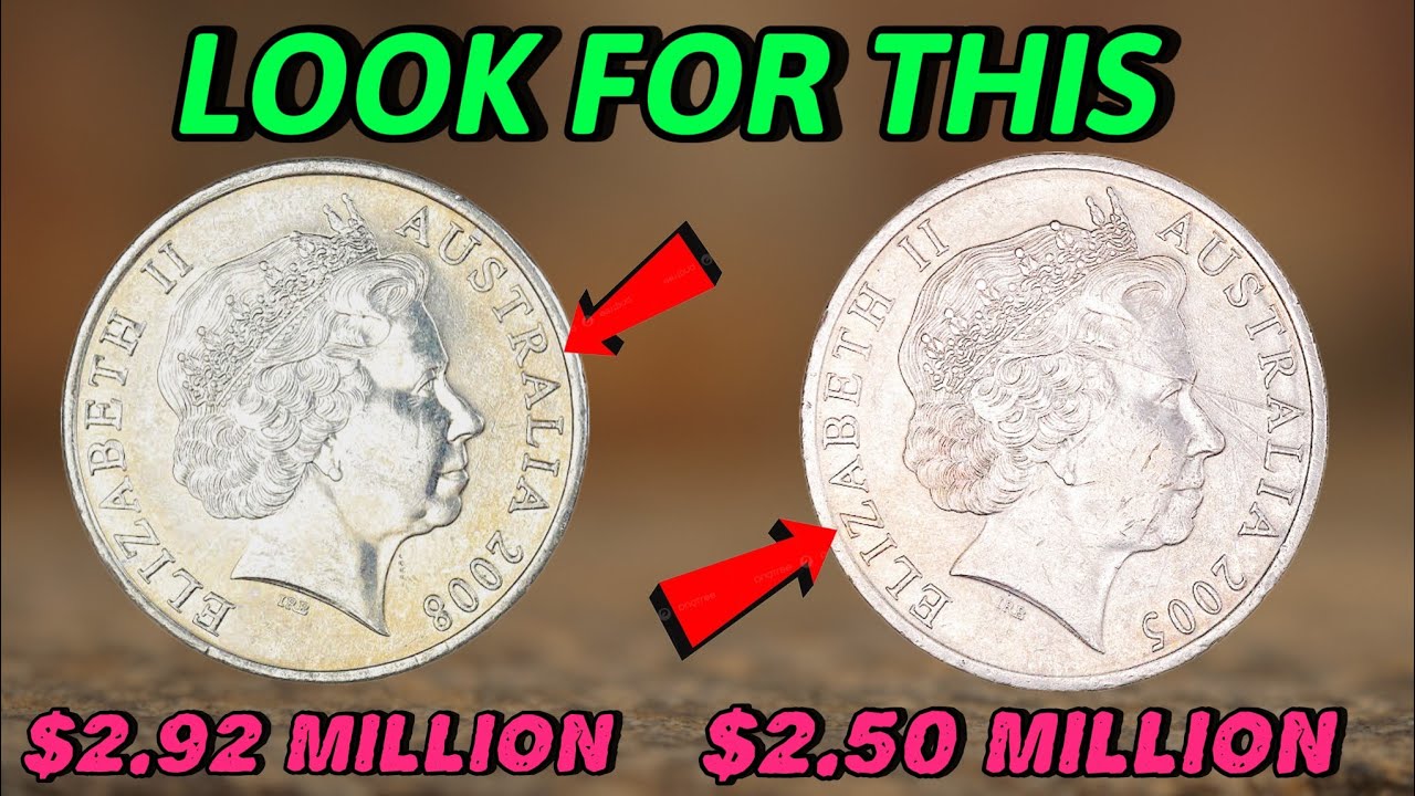 Most Valuable 20 Cent Coins of Australia! 2005 & 2008 Worth Big Money  Rare Coin Treasure Hunt!