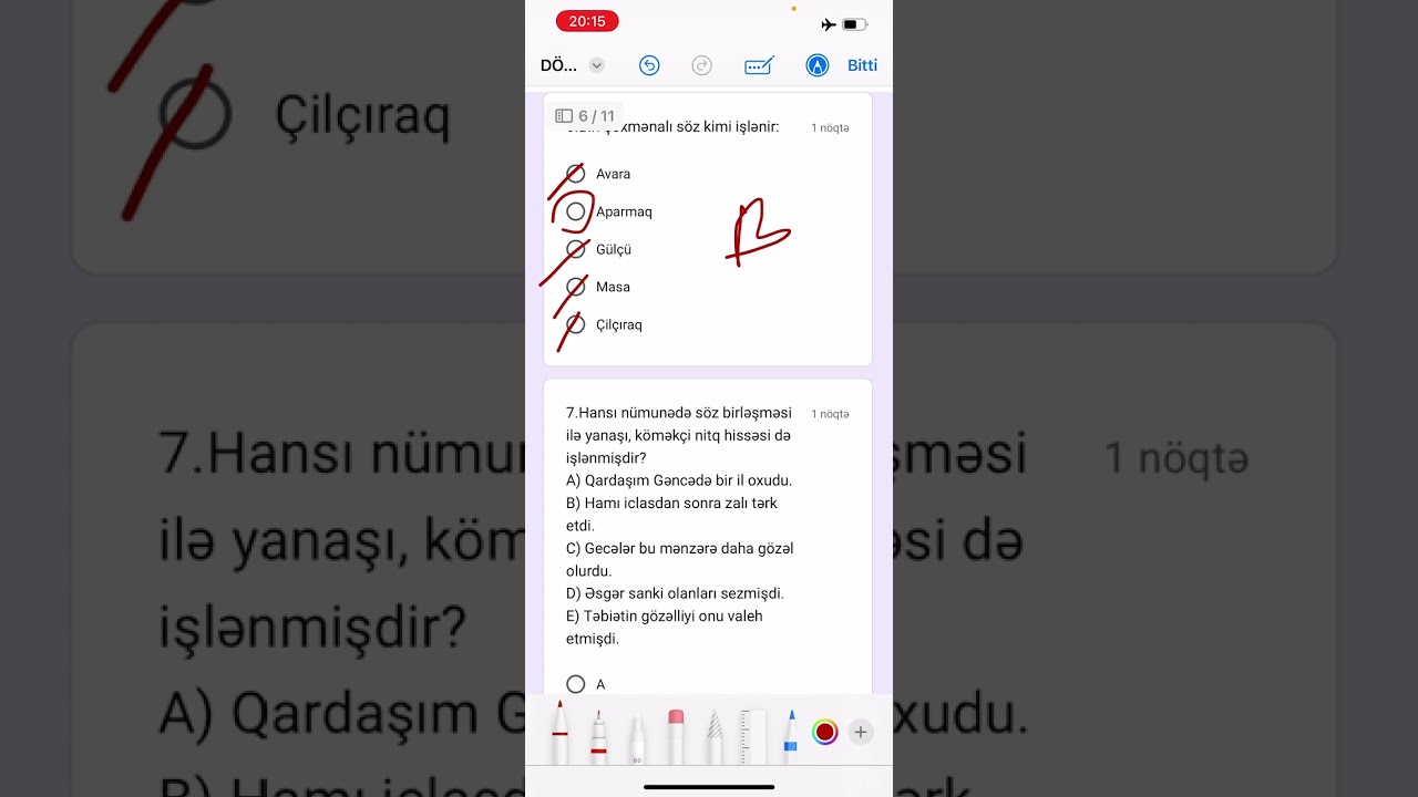 DÖVLƏT QULLUĞU AZƏRBAYCAN DİLİ SINAQ-48 İZAHI