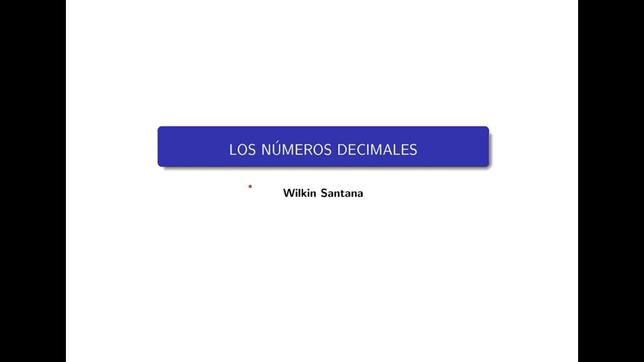 Los números decimales