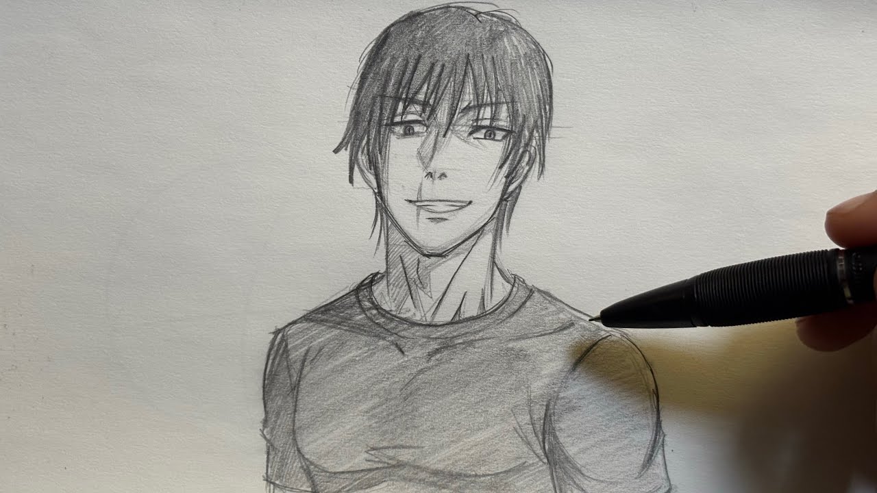 “How to Draw Toji Fushiguro Step by Step | Easy Jujutsu Kaisen Drawing Tutorial”