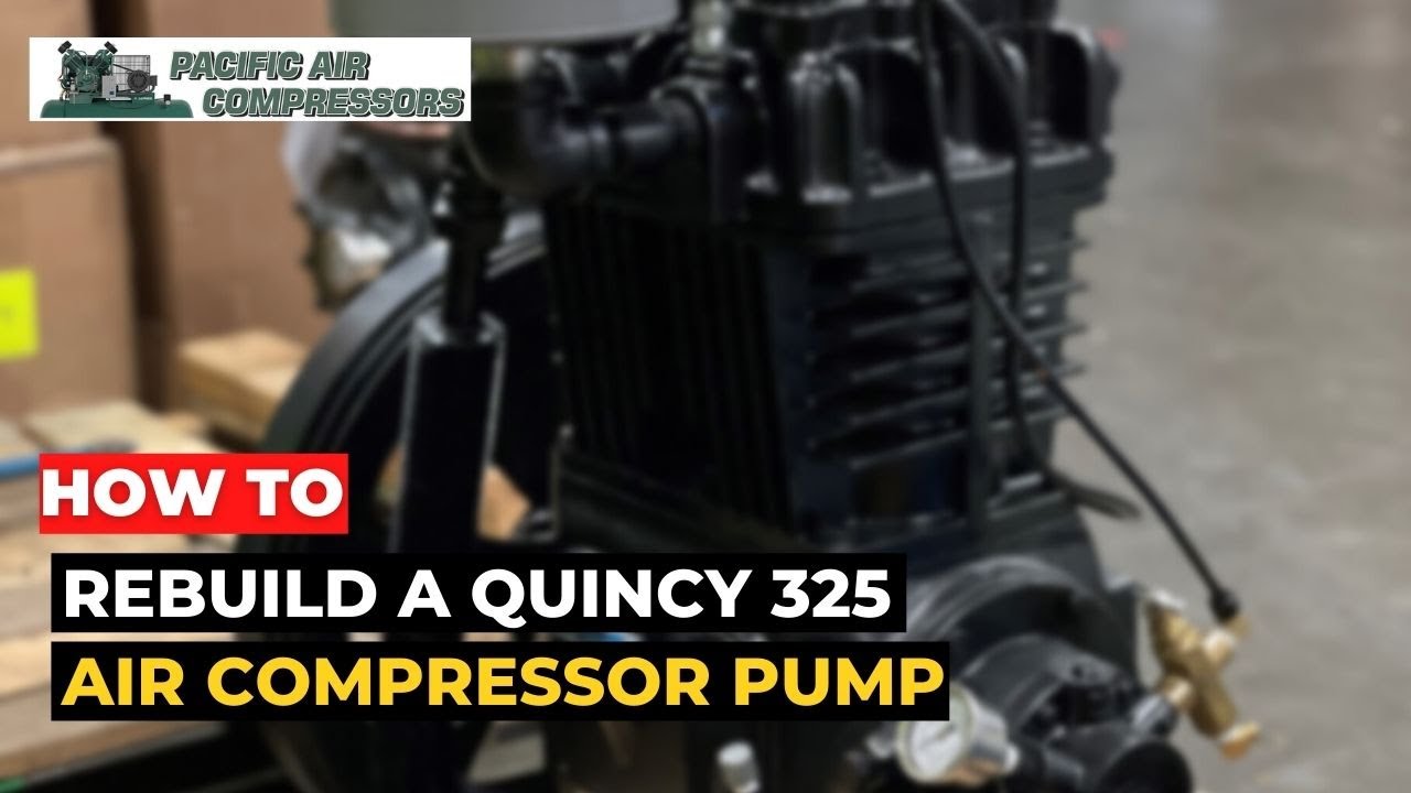 How To Rebuild a Quincy 325 Air Compressor Pump - Tutorial Video