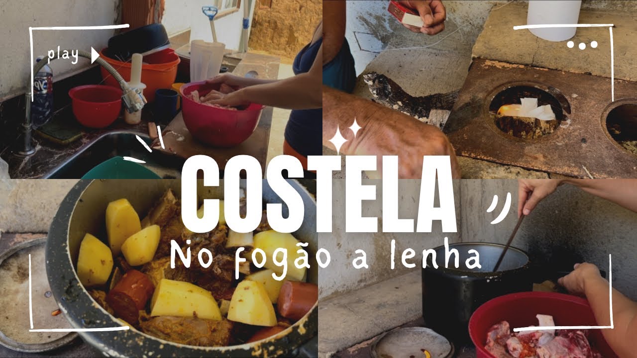 ✨Fiz Costela com Batata no Fogão a Lenha 😋 Olha o Resultado Final!