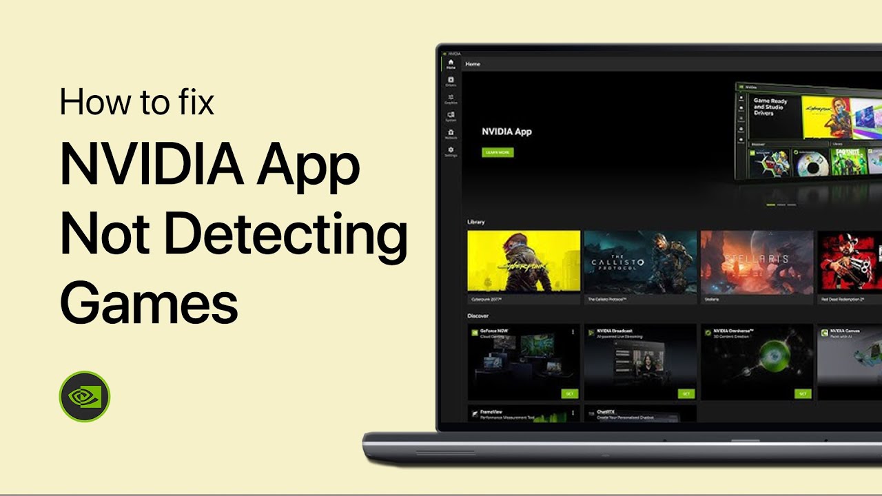 How To Fix NVIDIA App Not Detecting Games on PC