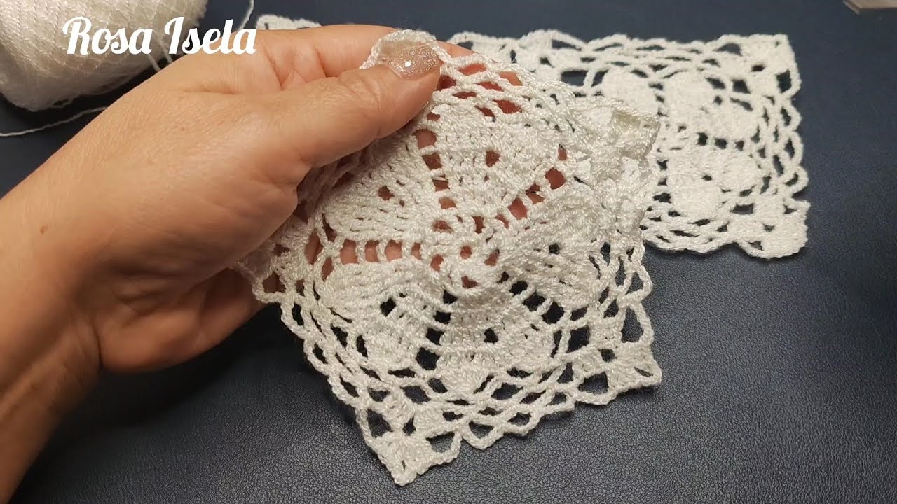 Pentágono Con Corazón tejer y unir.#crochet #seguidores 