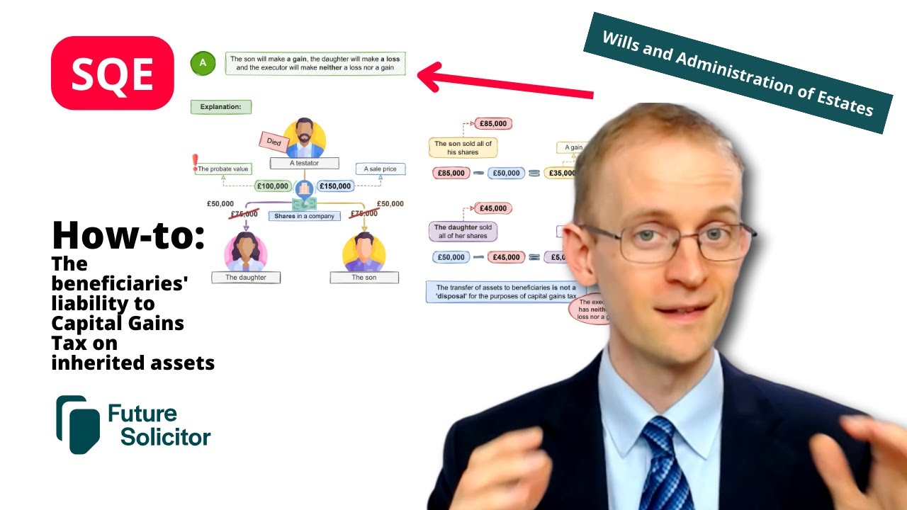 How-to: Liability of Beneficiaries to Capital Gains Tax (SQE Wills and Administration of Estates)