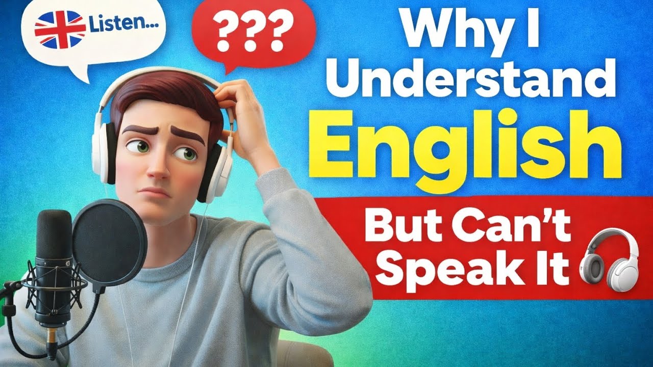 Why You Understand English But Can’t Speak It 🎧 (And How to Fix It)