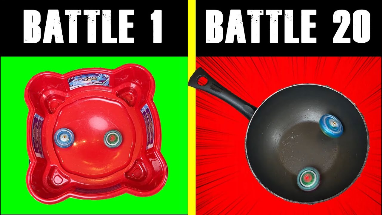 Beyblade, but after every battle my stadium gets WEIRDER!!