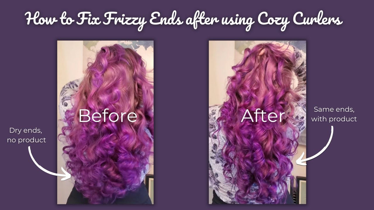 How to Fix Frizzy Ends After using Cozy Curlers